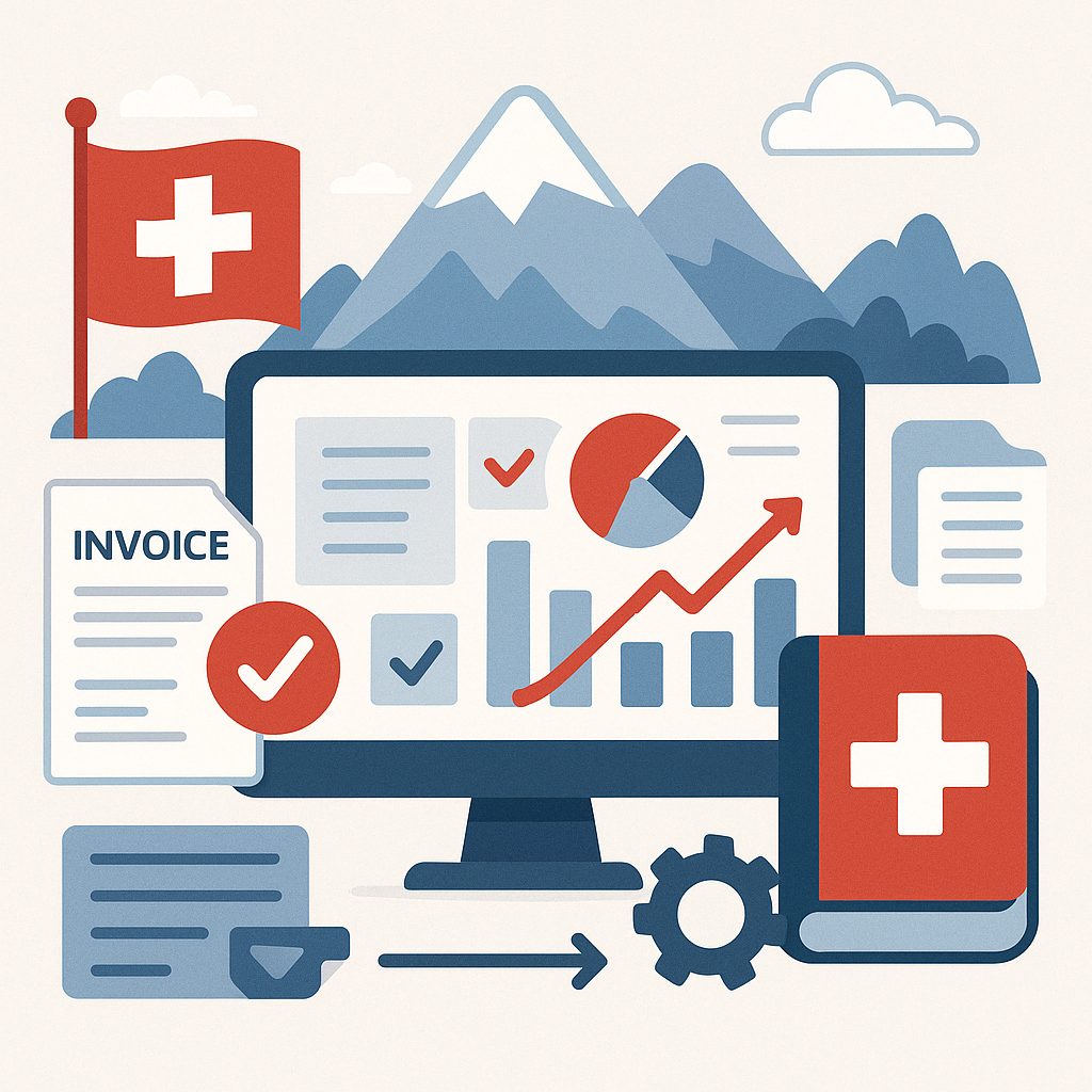 ERPNext Schweiz Add-on Illustration